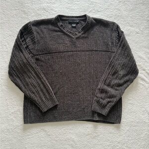 Croft and Barrow Super Soft Men’s Large Pullover V-Neck Sweater Dark Gray